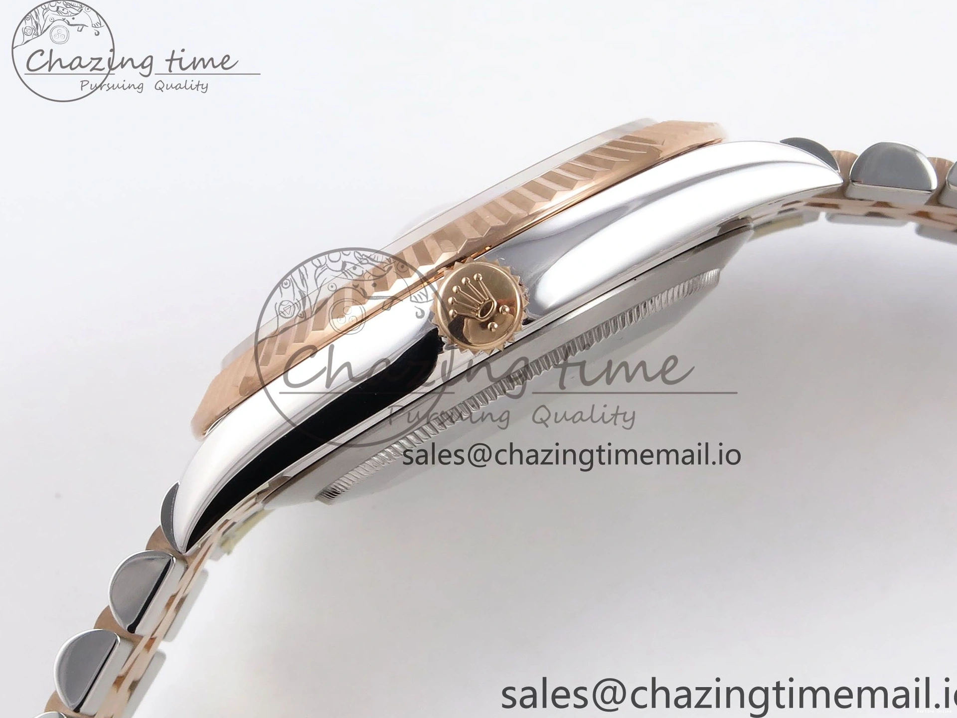 0214 DateJust 41 126331 ARF 1:1 Best Edition 904L Steel Gray Dial Green Roman Marker on SS RG Jubilee Bracelet SH3235（Gain Weight） FastDry 1103